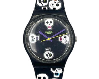 Swatch Gent DIA DE MUERTOS GZ269 - original vintage condition - new battery installed - 34mm - packaging included