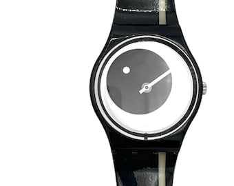 2002 Swatch Gent OVERSHADOW GB209 - rare vintage Swiss watch with 34mm diameter