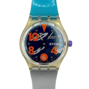 Orologio cronometro vintage Swatch COFFEE BREAK SSK100 - nuovo in scatola - nuova batteria installata - 34 mm - confezione originale