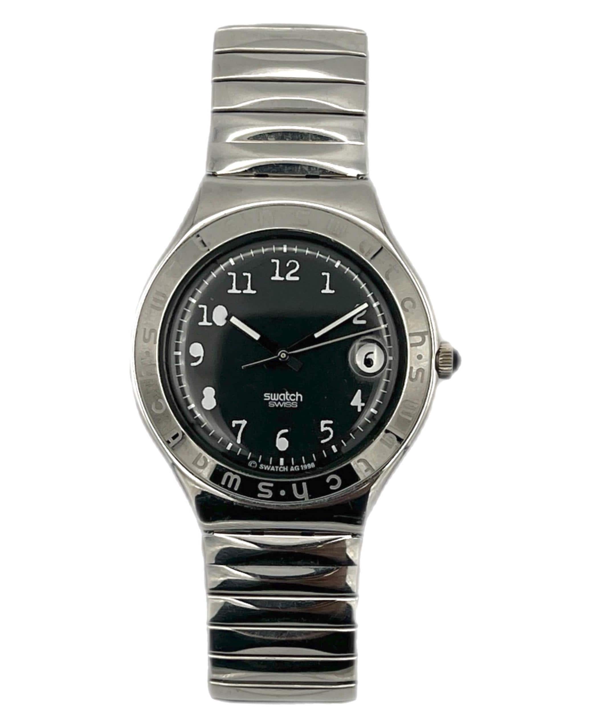 Swatch Irony Big BLACK OROBKA YGS407B - Perfect Pre-loved 