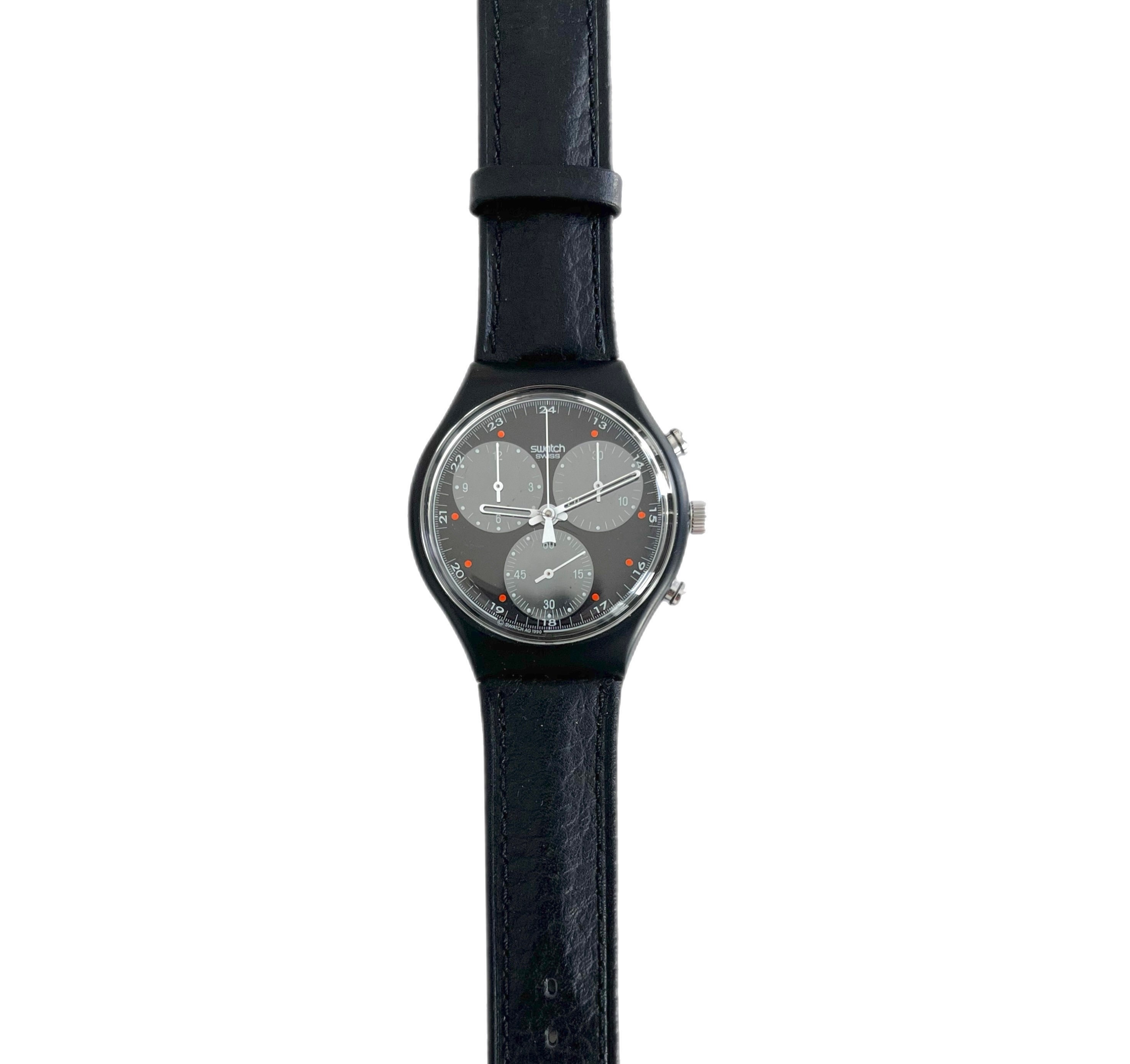 時計 Swatch Chrono WALLSTREET SCB106 Vintage Swatch Vintage Chrono WALLSTREET SCB106 - Near Mint