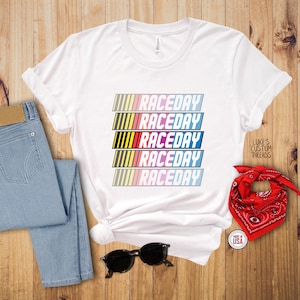 Raceday! Womens Nascar shirt, Unisex Raceday hype USA Tshirt, All-American Proud T-shirt, Patriotic Petrolhead Top, Nascar tee