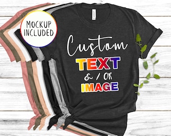 Camiseta personalizada, Camiseta personalizada por delante y por detrás, Camiseta suave personalizada, Camiseta con texto personalizado, Camiseta con diseño personalizado, Camiseta con texto personalizado, Camiseta con texto personalizado