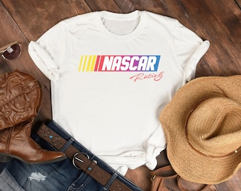 Camiseta de carreras de Nascar, camiseta de Raceday para mujer, camiseta para fanáticos de Nascar, camiseta de carreras de Nascar, camiseta vintage de Nascar, camiseta retro de Nascar de los años 70, lista para Raceday