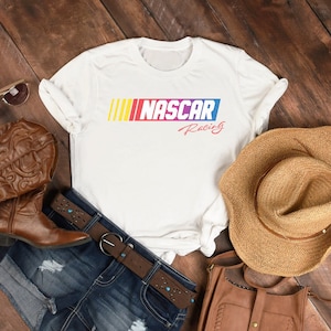 Nascar Racing shirt, Womens Raceday Tshirt, Nascar Fan, Nascar Racin&#39; tee, Nascar Vintage shirt, Retro 70s Nascar t-shirt, Ready for Raceday