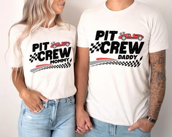 Race Car Birthday Shirts, Custom Pit Crew Shirts, Cute Car Tshirt, Matching Vintage Racing Shirt, Group Race tshirt, Red Car Shirts, F1 Tee