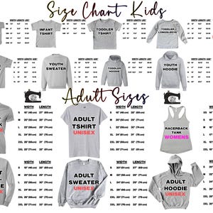 a poster with a bunch of different types of shirts