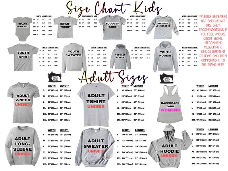 a poster with a bunch of different types of shirts