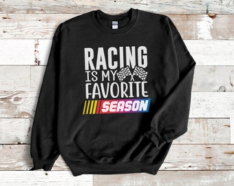 Racing is My Favorite Season Sweatshirt, Raceday Retro Nascar Sweatshirt, Vintage Nascar Logo Racing, Vintage 1970s Nascar Sweater
