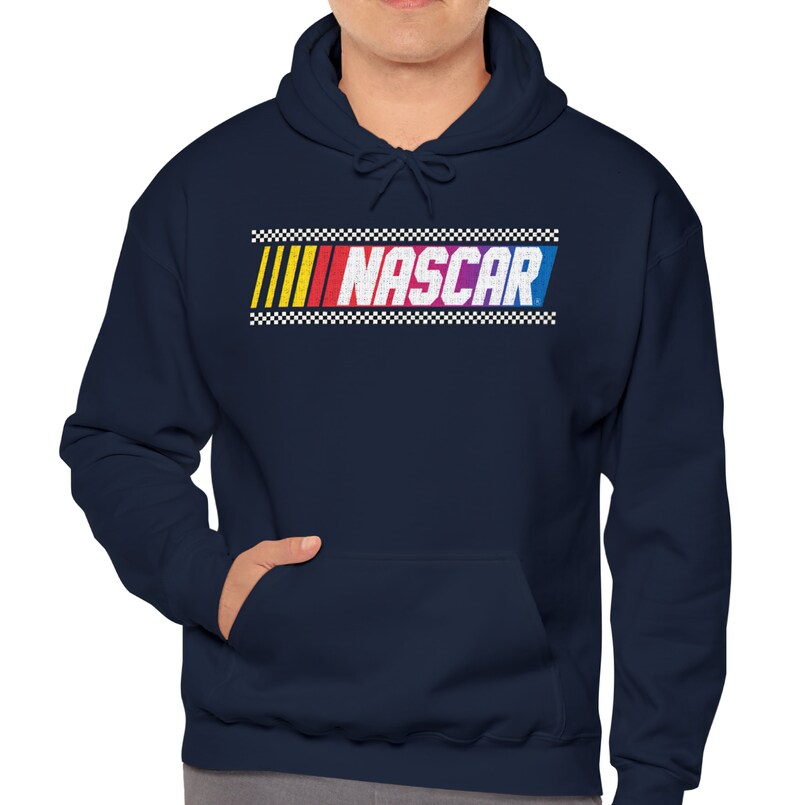 Classic Nascar Hoodie, Raceday Vintage Nascar Hoodie, Distressed Nascar Hoodie, Nascar Sweater, Retro Nascar Sweatshirt, Nascar Shirt Navy