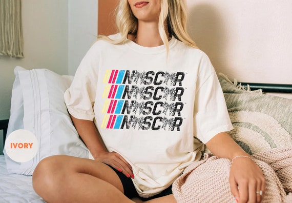 Vintage NASCAR Shirt, Retro Grunge Racing Coquette Tee, Comfort Colors Race Mom Shirt, If You Ain't First You're Last, Checkered Bows