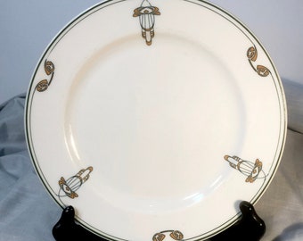 Plato llano con diseño de Tebas, 1937