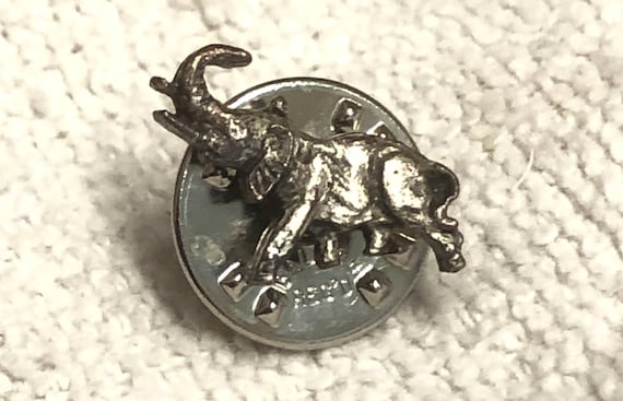 Running Elephant Tie Tack/Lapel Pin