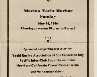 Programa de la Regata W.R. Hearst de 1946