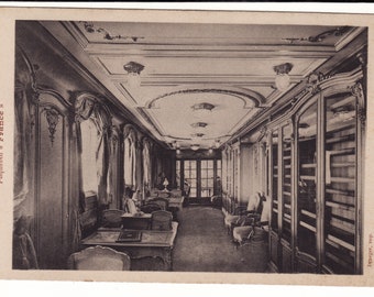 Rare Antique SS France Ocean Liner Postcards - Set of 5