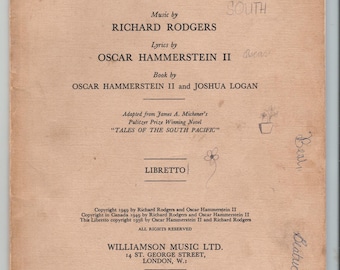 Pacífico Sur - Guión de obra clásica, 1956