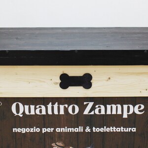 Customizable solid wood pet store checkout counter, display counter, BA1 Reception Counter image 2