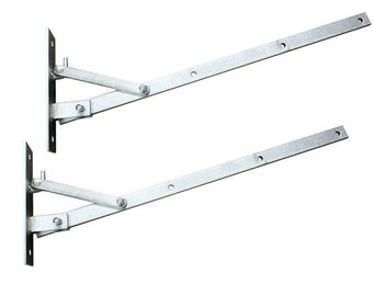 Soportes para tendedero de pared galvanizados, plegables, de hierro, par de Wäschetrockner