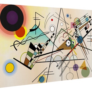 Print on canvas Wassily Kandinsky painting art, picture, Bild auf Leinwand, handcrafted Kunstdruck canvas 50 x 70 cm Q83