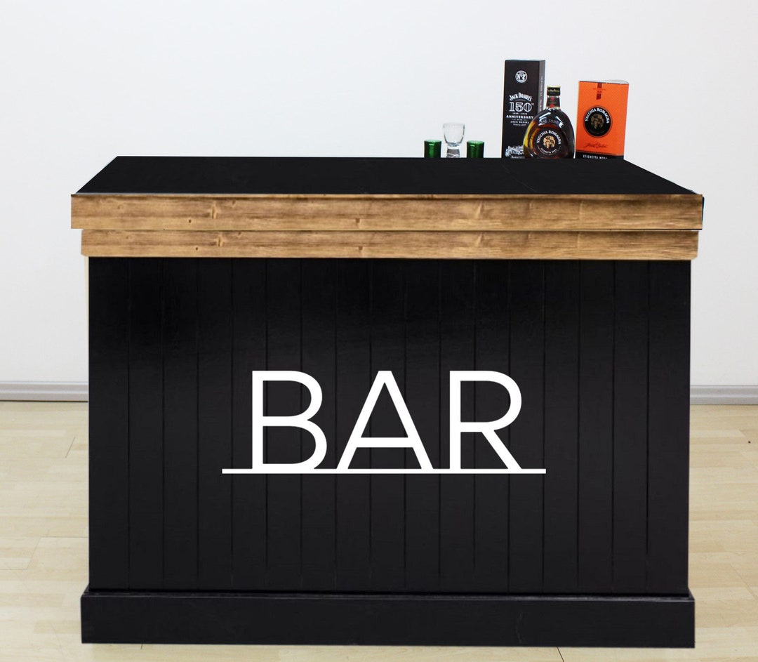 Bar Counter Bar Bartheke Solid Wood Shop Counter Etsy