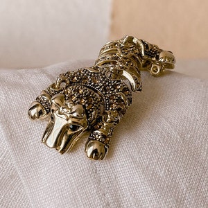 Articulated Wild Cat Brooch
