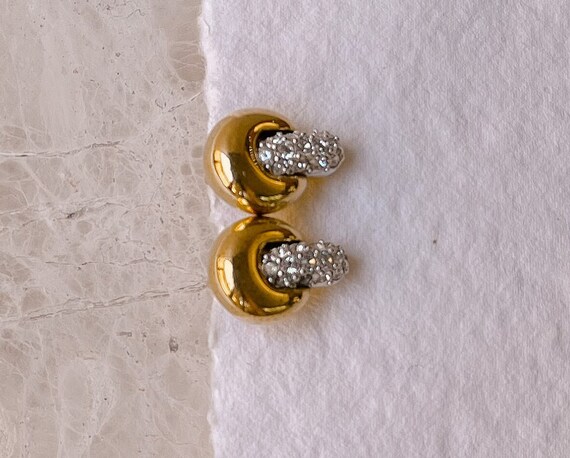 Swarovski Petite Crystal Door Knocker Earrings - image 3