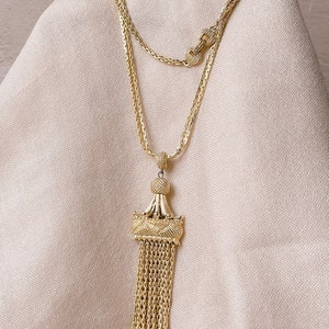 Monet Iconic Gold Tassel Necklace
