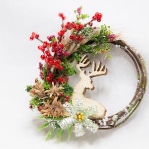 Decorative miniatures Christmas wreath