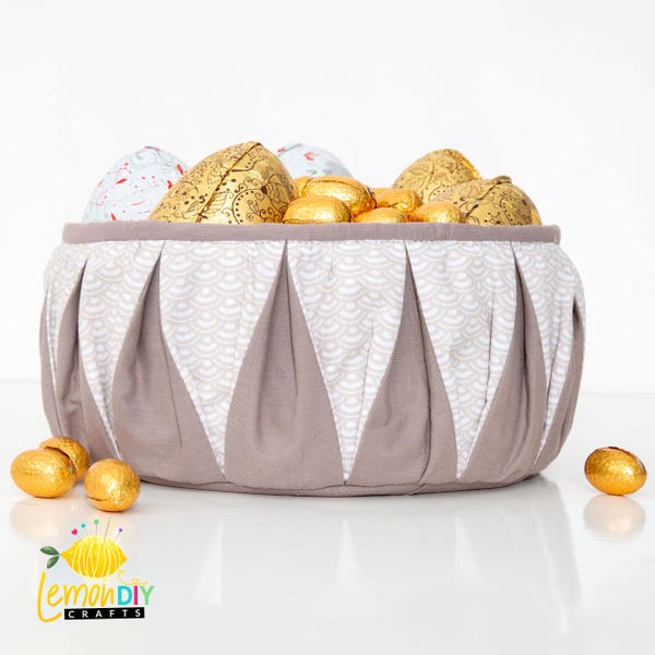 Storage / Easter Basket PDF Sewing Pattern & Video in English French German