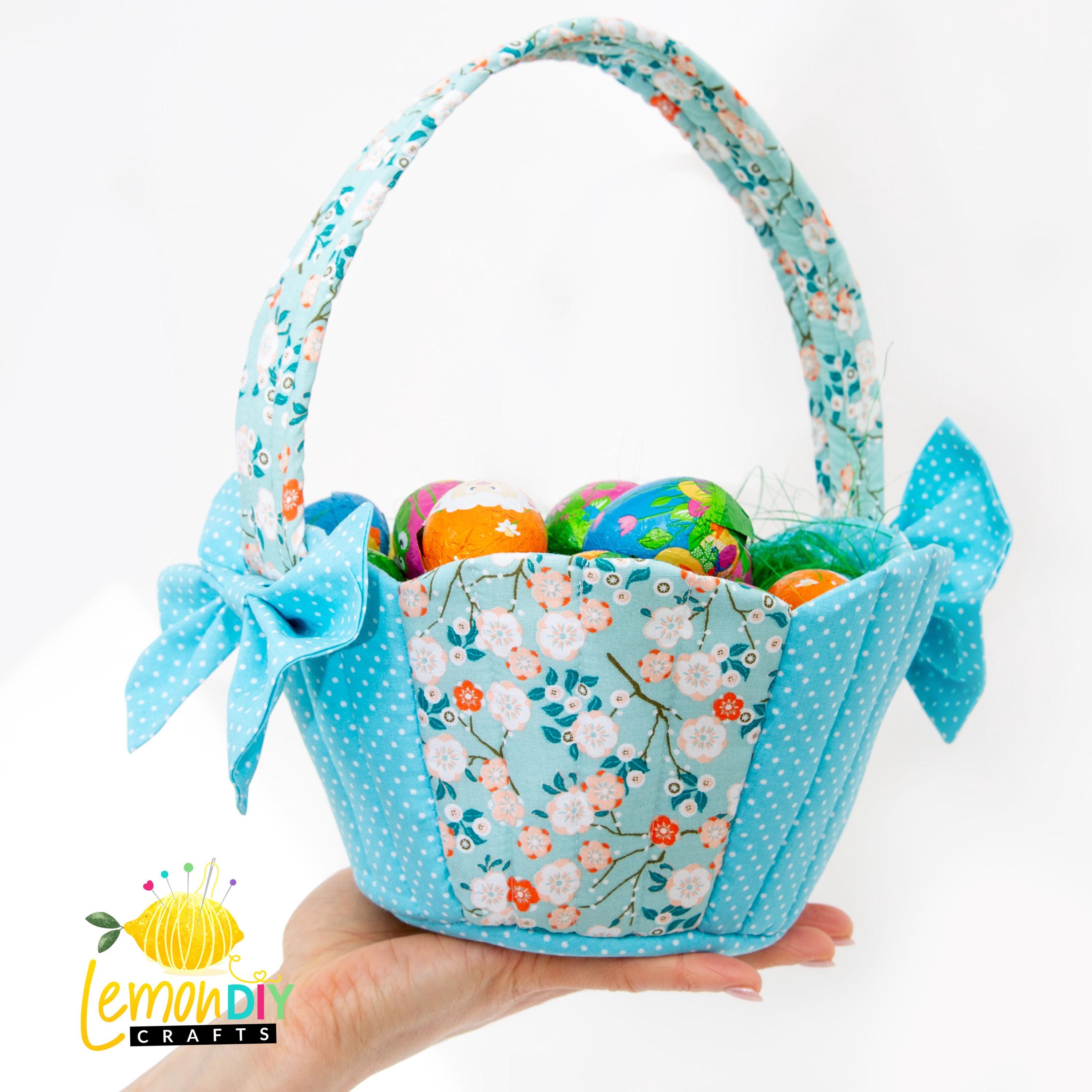 Easter Basket PDF Sewing Pattern & Video in English French German - Etsy
