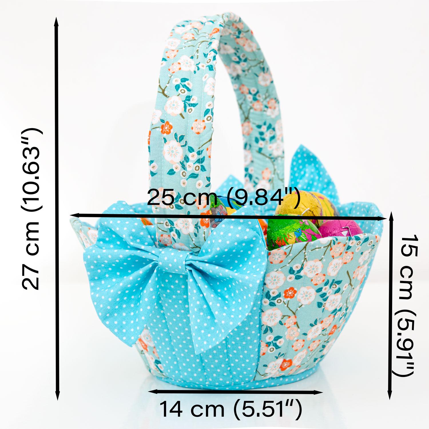 Easter Basket PDF Sewing Pattern & Video in English French German - Etsy