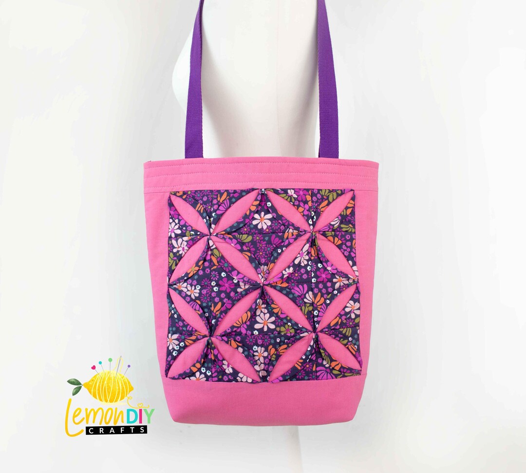 Quilted Tote Bag PDF Sewing Pattern & Video in English French German - Etsy