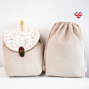 Chloé Kids Backpack SET PDF Patron de couture en ANGLAIS
