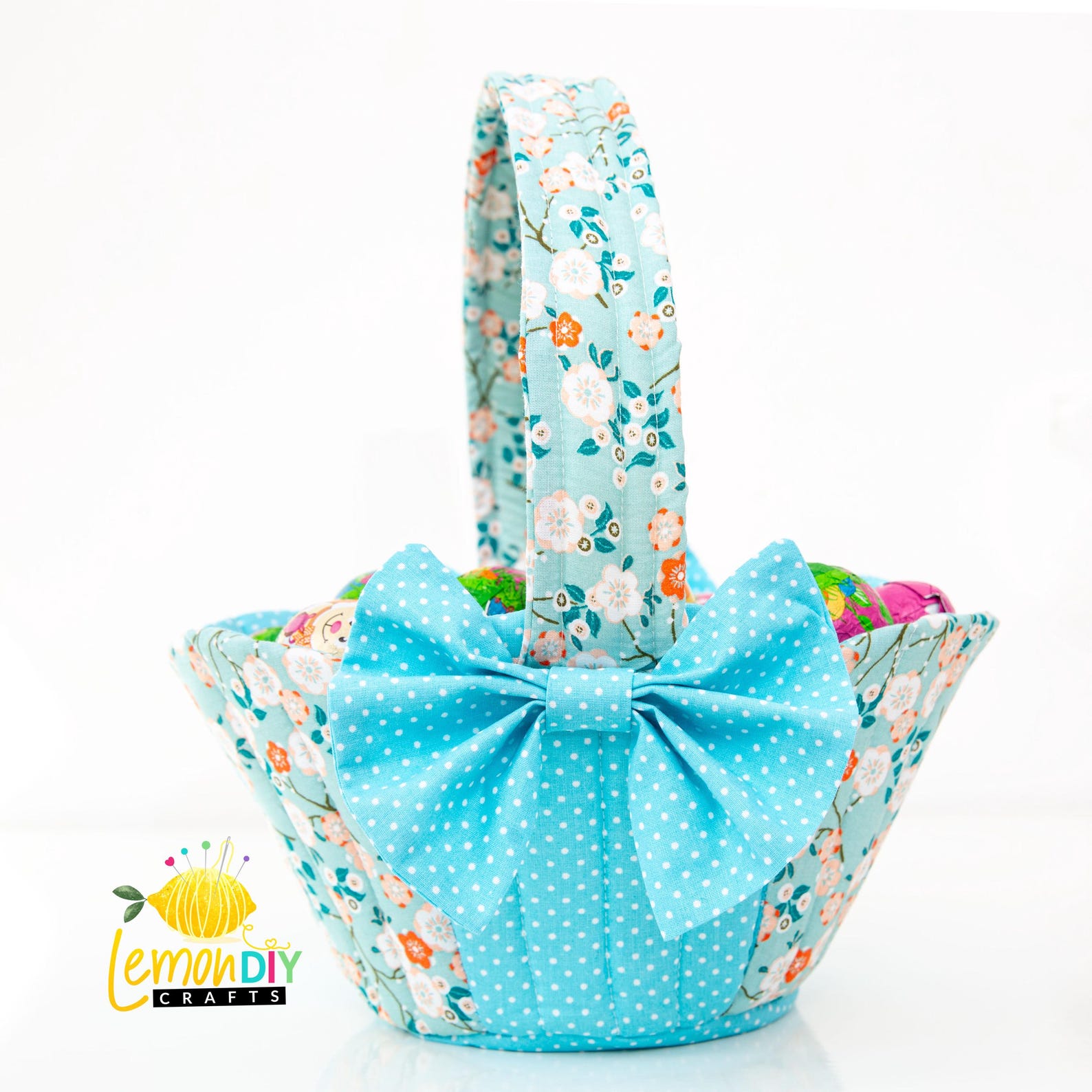 Easter Basket PDF Sewing Pattern & Video in English French German - Etsy