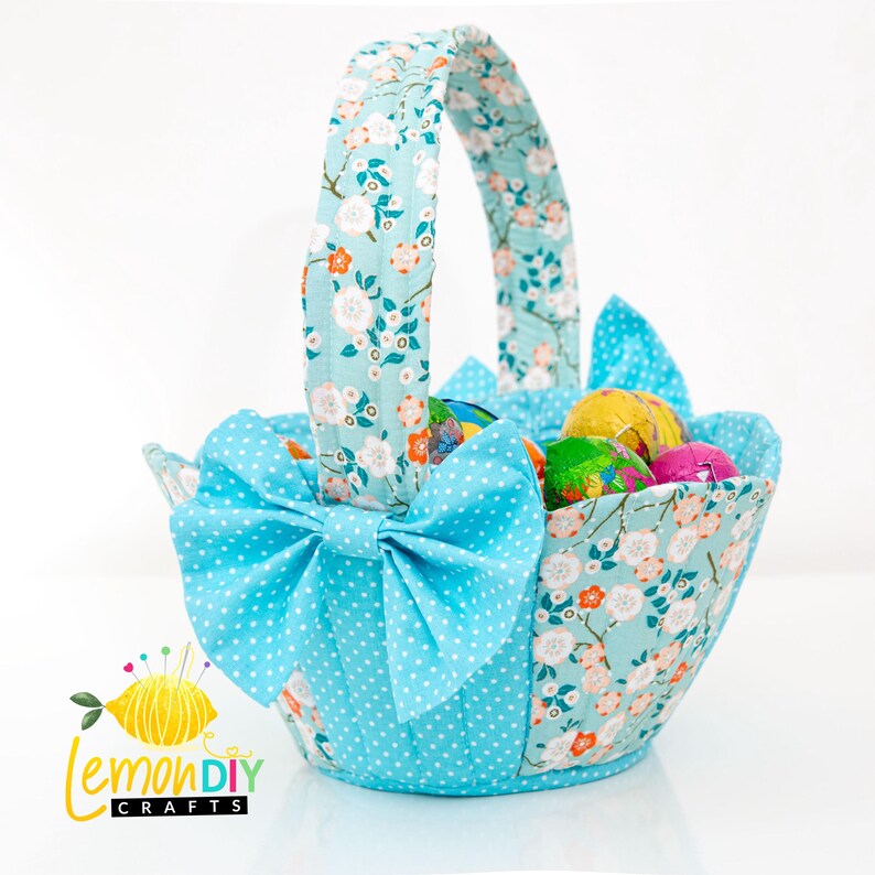 Easter Basket PDF Sewing Pattern & Video in English French German - Etsy