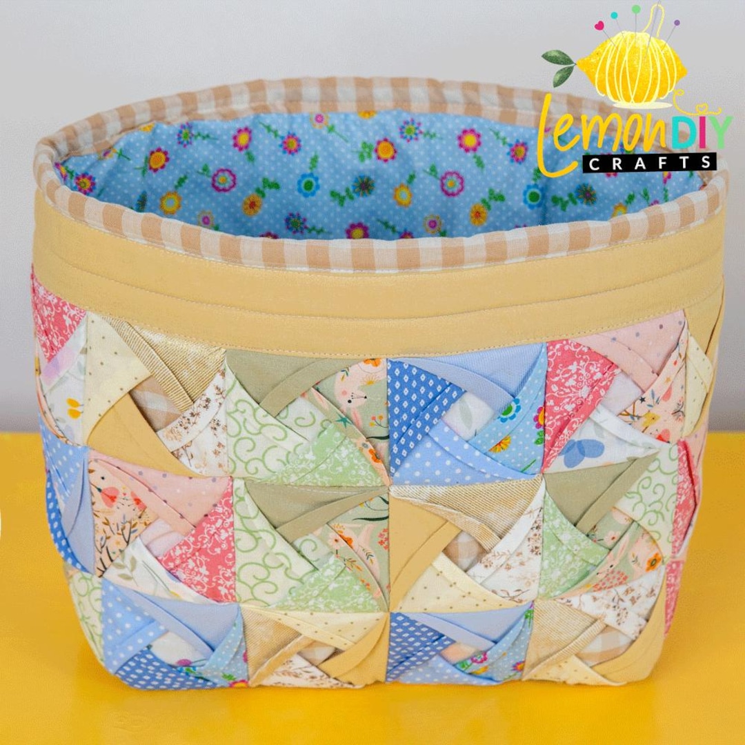Storage / Basket PDF Sewing Pattern in English French German & Video - Etsy