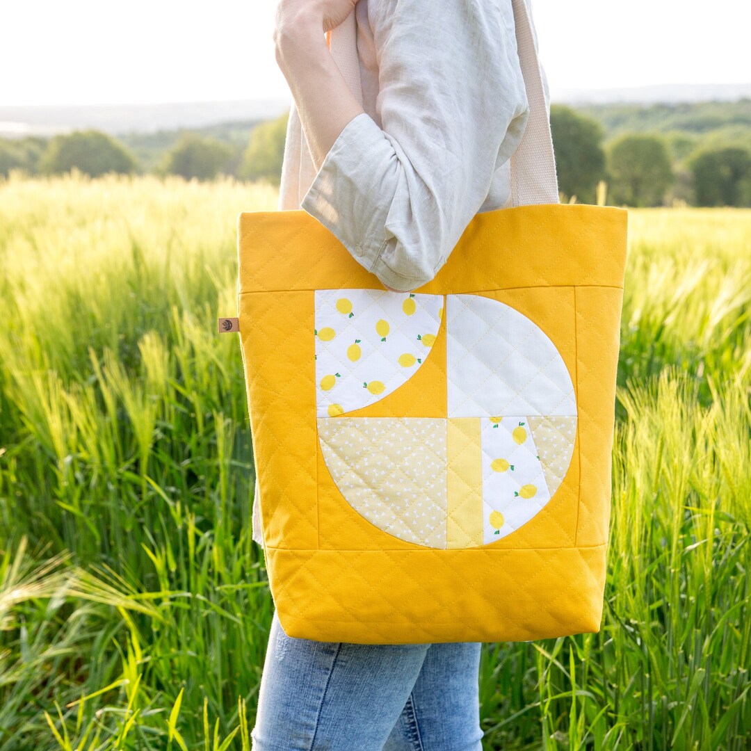 Emily Quilted Tote Bag PDF Sewing Pattern in English - Etsy