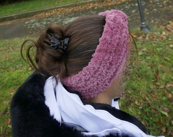 Wool hairband / Haedband / Earmuff headband / Hand knitted.