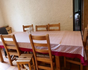Custom coated tablecloth