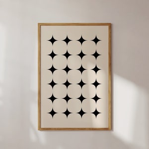 Modern Minimalist Wall Art Print, Japandi Abstract Print, Geometric Printable Poster, Digital Download Wall Art, Housewarming Gift Art Print