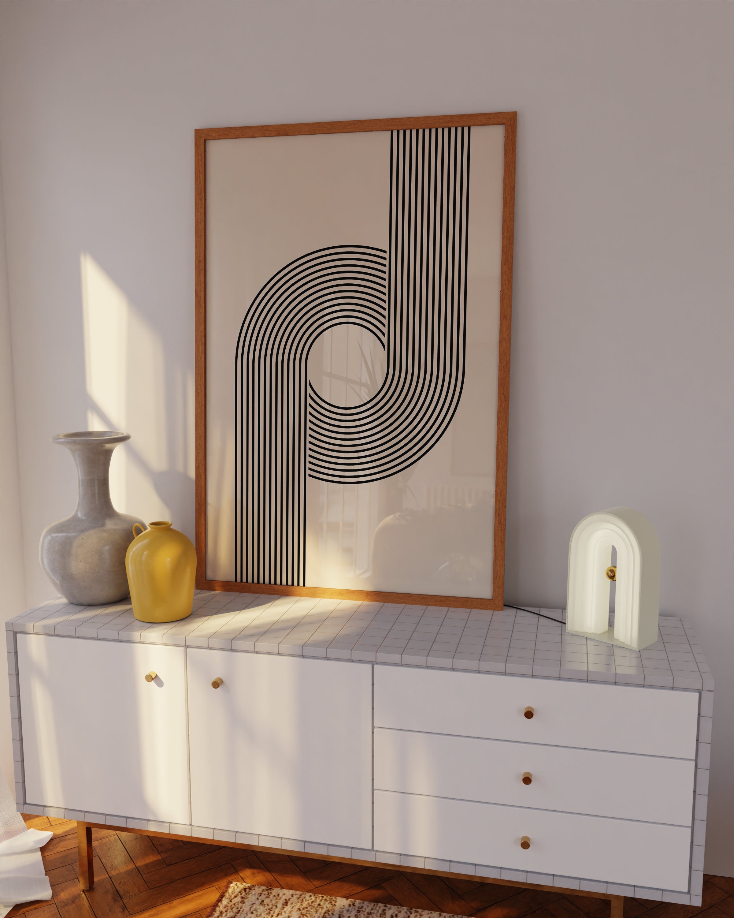 Wallart Printable Mid Century Modern Minimalist Print Digital Etsy