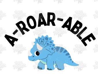 A-Roar-Able PNG / SVG / JPG-Dateien, süßer Baby-Body, digitaler Download, druckfertiges Design