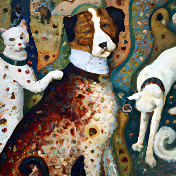 Style Of Gustav Klimt Painting