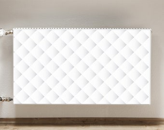 Gradient Diamonds White, Magnet Cover For Radiator, Radiator Cover, Mat For Radiator, Personalized Magnet