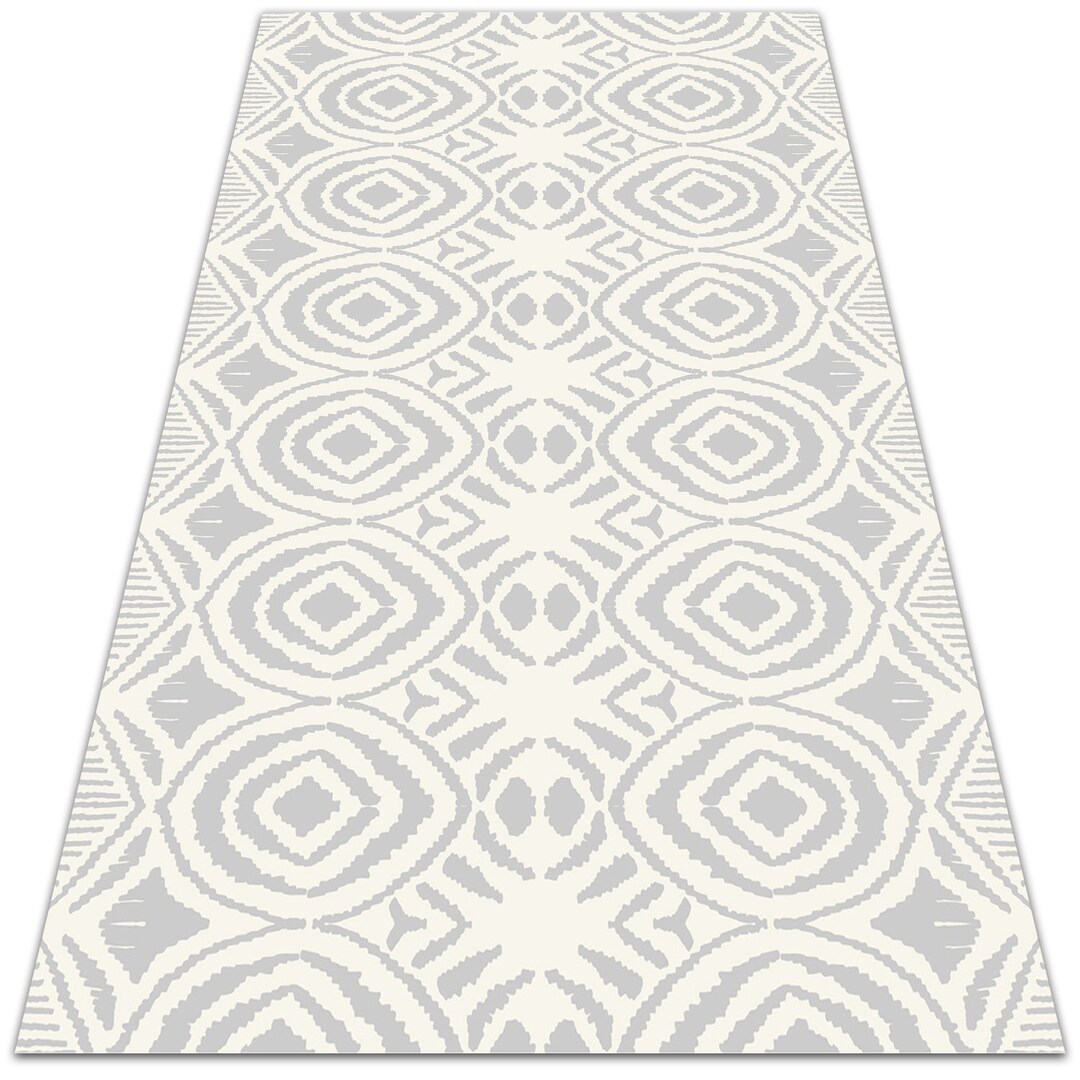 Persian Patterns Red Vinyl Floor Mat Living Room Mat Area Etsy