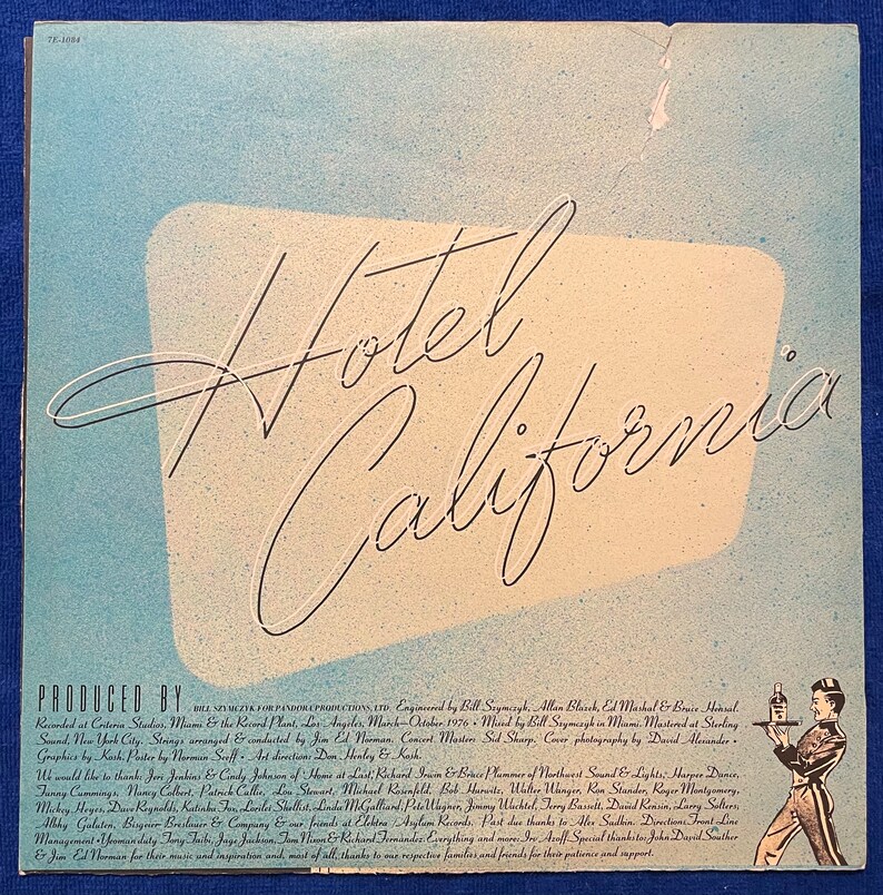 The Eagles Hotel California Vinyl Record - Etsy