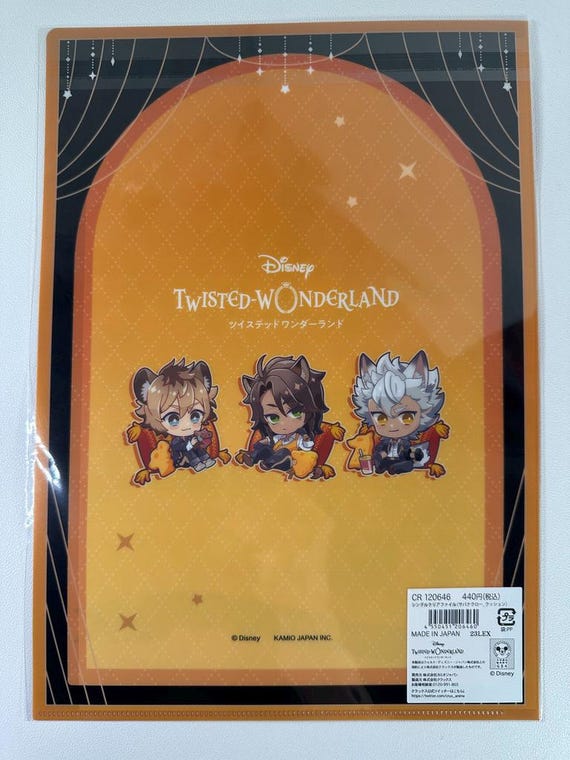 Twisted Wonderland Peko Cushion Clear File Savanaclaw Leona