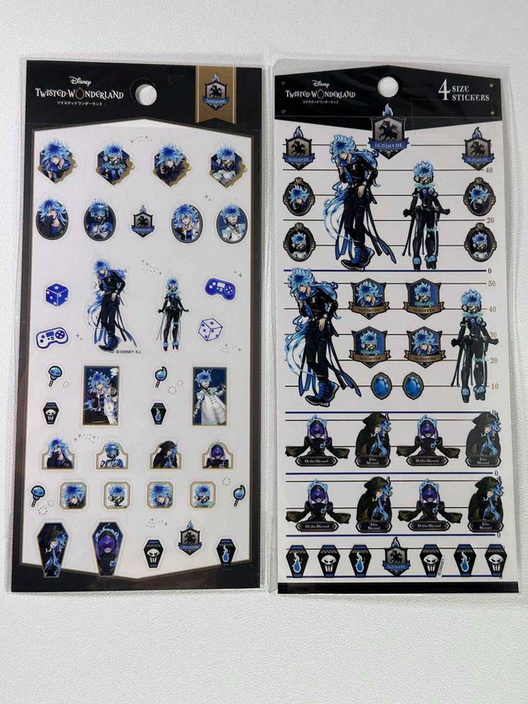 Twisted Wonderland Clear Sticker Sheet Set Ignihyde Ortho Idia Shroud ...