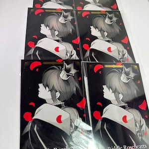 Ensemble de cartes postales compte à rebours Cœurs de roses de Riddle Twisted Wonderland Heartslabyul