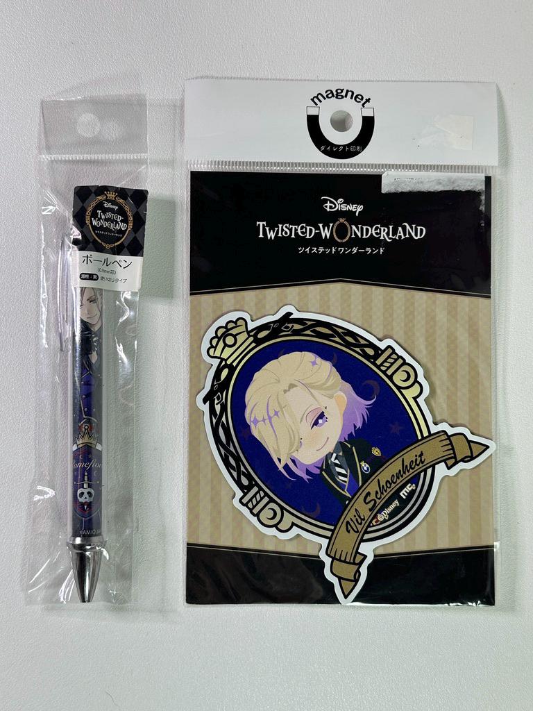 Disney Twisted Wonderland ボールペン Twisted Wonderland Pomefiore Vil Schoenheit Magnet Pen Set - Etsy